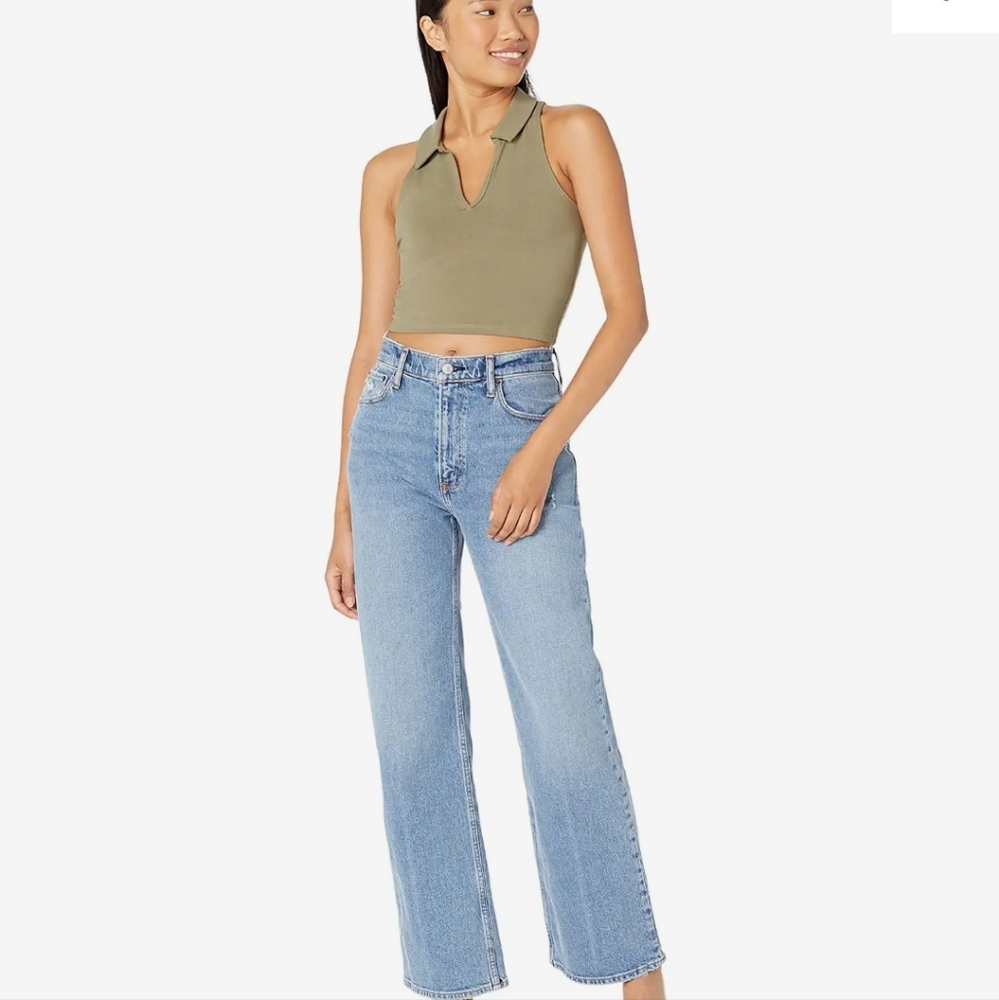 ❤️ NWOT! ABERCROMBIE & FITCH 90'S STRAIGHT ULTRA HIGH RISE JEANS, 18 (34)